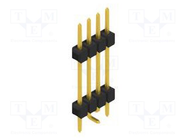 Connector: pin strips; pin header; male; PIN: 4; 2.54mm; SMT; 1x4