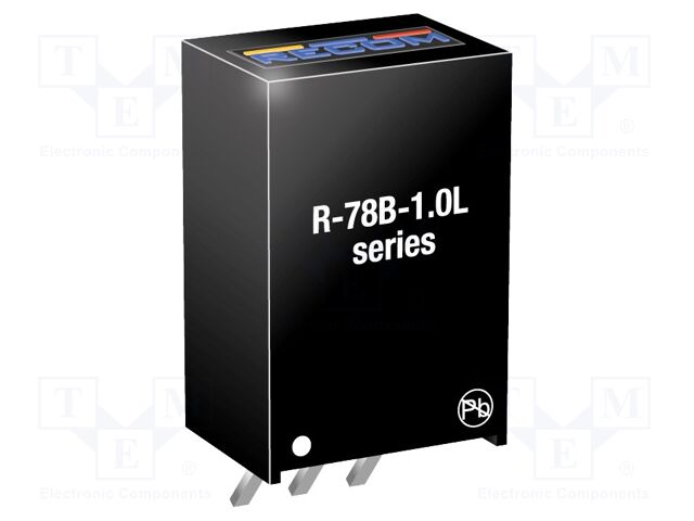 Converter: DC/DC; 6.5W; Uin: 9÷32V; Uout: 6.5VDC; Iout: 1A; SIP3; 4g