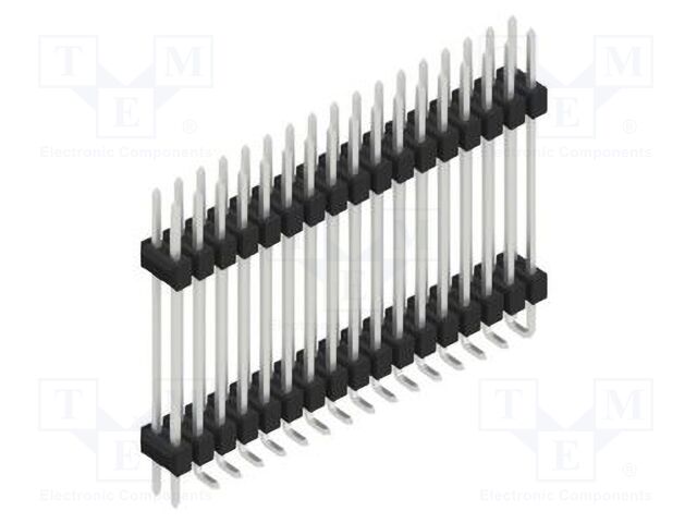 Connector: pin strips; pin header; male; PIN: 34; 2.54mm; SMT; 2x17