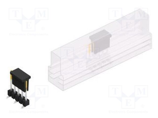 Connector: pin strips; pin header; male; PIN: 5; 2.54mm; SMT; 1x5