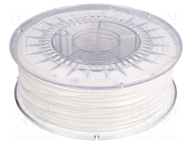 Filament: PET-G; 1.75mm; white; 220÷250°C; 1kg; ±0,05mm