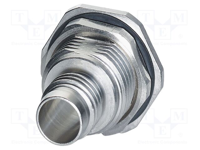 Enclosure for connectors: circular; nickel plated; Thread: M12x1