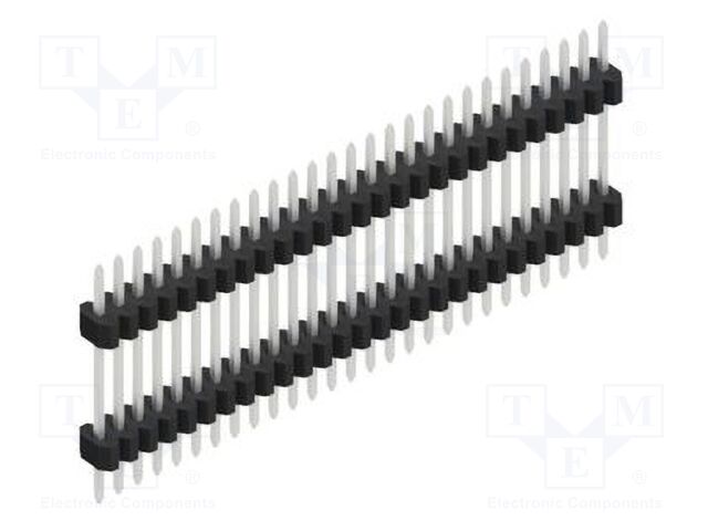 Connector: pin strips; pin header; male; PIN: 27; 1.27mm; THT; 1x27