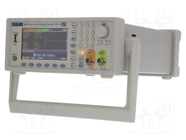 Generator: arbitrary, function; Band: ≤160MHz; Channels: 2