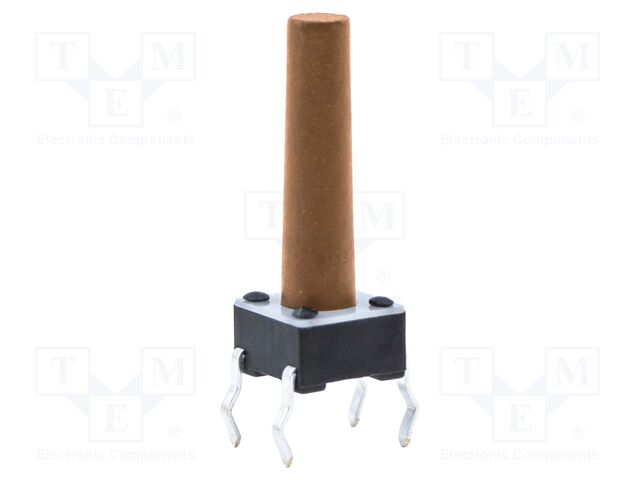 Microswitch TACT; SPST-NO; Pos: 2; 0.05A/12VDC; THT; 0.98N; 6x6x4mm