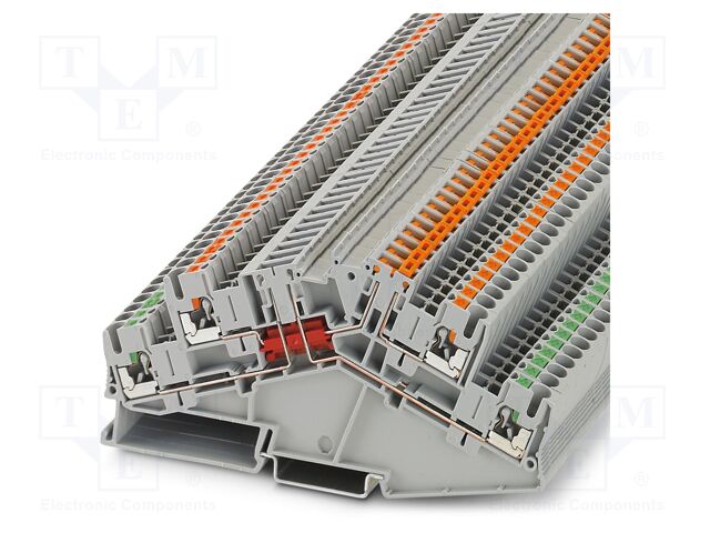 Splice terminal: rail; PA; L: 63.1mm; terminals: 4; W: 5.2mm