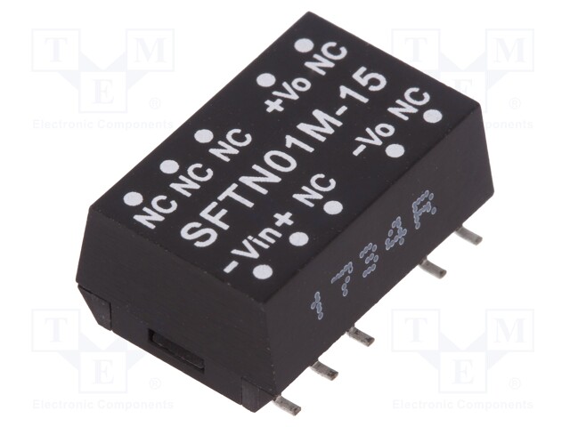 Converter: DC/DC; 1W; Uin: 10.8÷13.2V; 15VDC; Iout: 67mA; SMD; 1.2g