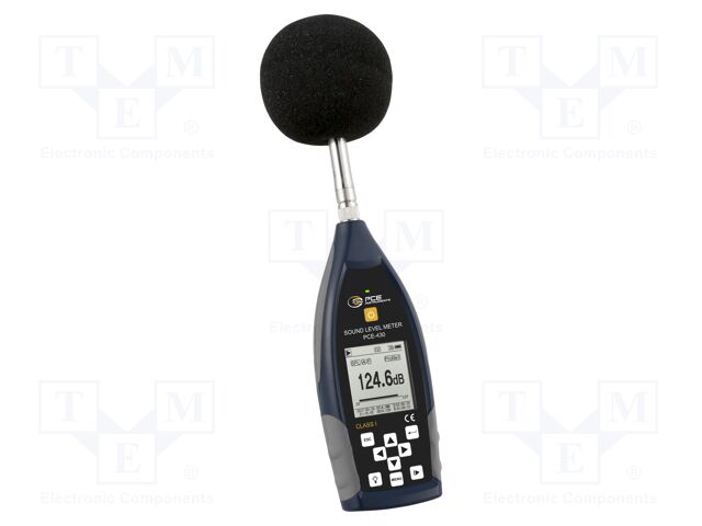 Meter: sound level; LCD; Range: 22÷136dBA; 10Hz÷20kHz; 200x36x80mm