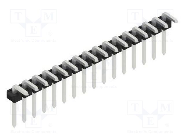 Connector: pin strips; pin header; male; PIN: 16; 2.54mm; THT; 1x16