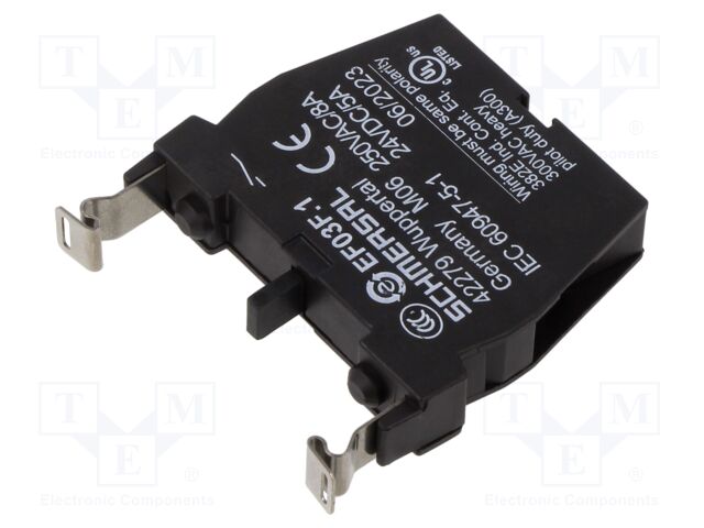Contact block; 22mm; -25÷80°C; IP20; Contacts: NO