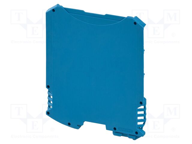 Housing half; left; blue; UL94V-0; ME MAX 3-3; PA; X: 6.3mm; Y: 99mm