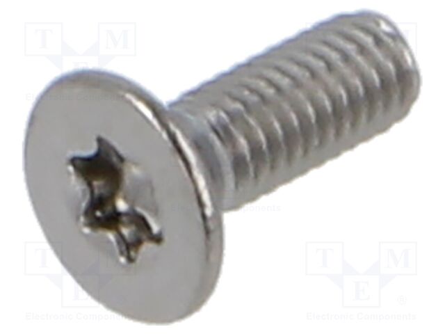 Screw; M4x12; Head: countersunk; Torx®; stainless steel; ISO 14581