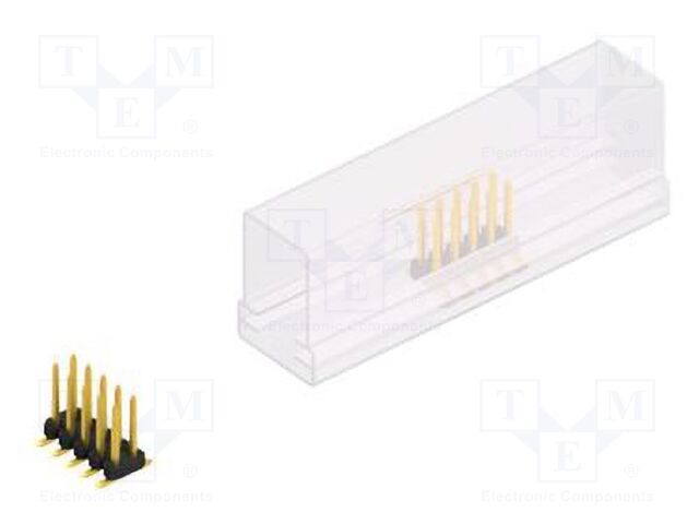 Connector: pin strips; pin header; male; PIN: 10; 2mm; SMT; 2x5; 100V