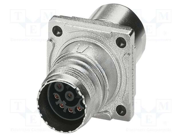 Connector: M17; socket; ST; female; PIN: 8; 48V; 8A; shielded; IP67