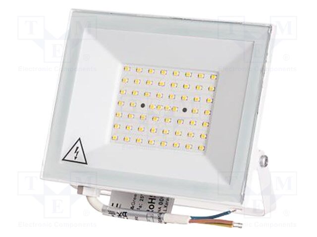 Lamp: LED flood light; 50W; 230VAC; neutral white; 110°; 4000K