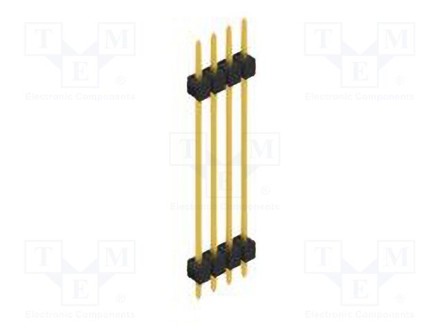 Connector: pin strips; pin header; male; PIN: 4; 2.54mm; THT; 1x4