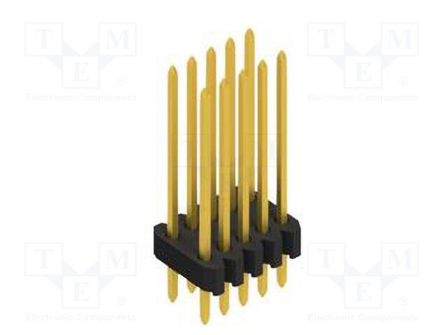 Connector: pin strips; pin header; male; PIN: 10; 1.27mm; THT; 2x5