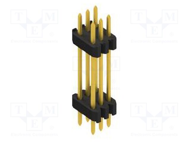 Connector: pin strips; pin header; male; PIN: 6; 1.27mm; THT; 2x3