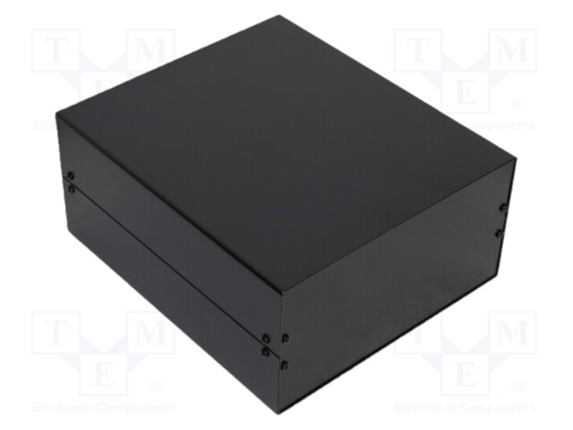 Enclosure: with panel; X: 300mm; Y: 367mm; Z: 134mm; aluminium; black