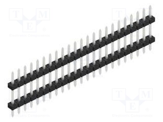 Connector: pin strips; pin header; male; PIN: 23; 2mm; THT; 1x23