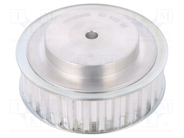 Belt pulley; T10; W: 25mm; whell width: 40mm; Ø: 93.65mm; aluminium