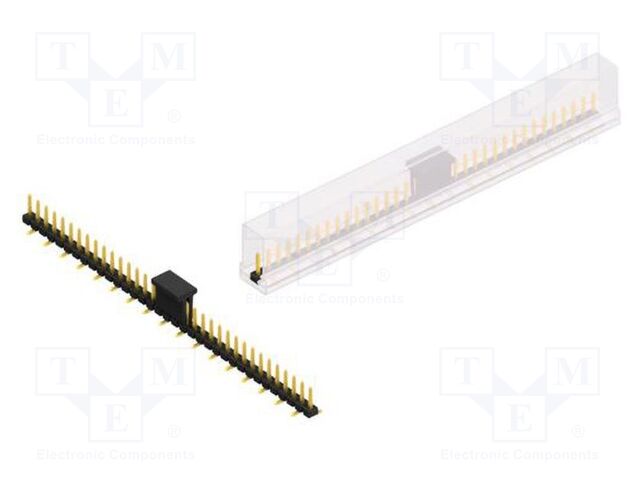 Connector: pin strips; pin header; male; PIN: 35; 2.54mm; SMT; 1x35