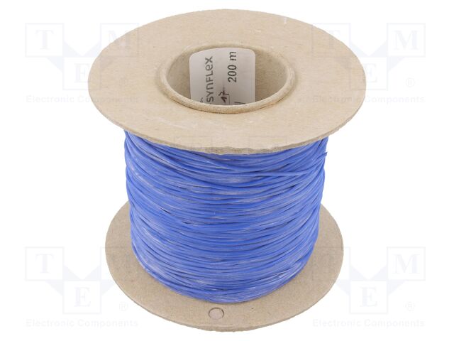 Insulating tube; Mat: silicone; blue; Øint: 0.8mm