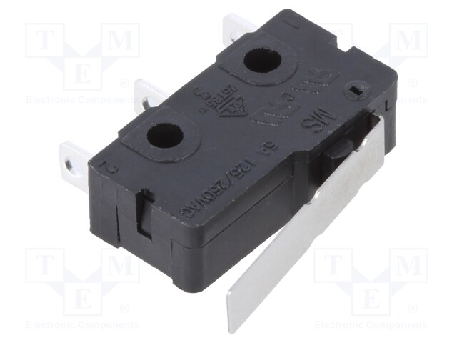 MICROSWITCH, LEVER, SPDT, 5A, 250VAC