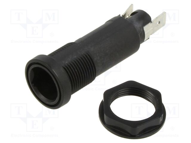 Fuse holder; cylindrical fuses; 10A; on panel; -40÷85°C; UL94V-0