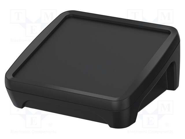 Enclosure: desktop; BoPad; X: 122mm; Y: 118mm; Z: 57.6mm; ABS; black