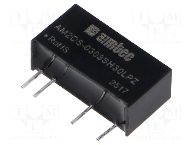Converter: DC/DC; 2W; Uin: 2.97÷3.63V; Uout: 3.3VDC; Iout: 400mA