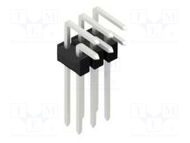 Connector: pin strips; pin header; male; PIN: 6; 2.54mm; THT; 2x3