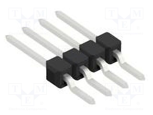 Connector: pin strips; pin header; male; PIN: 4; 2.54mm; SMT; 1x4