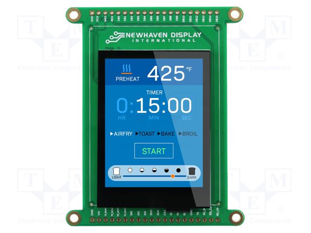 Display: TFT; 2.4"; 240x320; Illumin: LED; 69.03x85.2x8.46mm; RGB