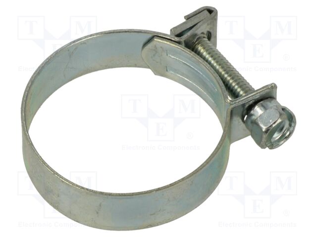 T-bolt clamp; W: 9mm; Clamping: 28÷31mm; zinc plated steel; Mini
