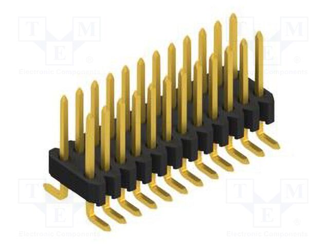 Connector: pin strips; pin header; male; PIN: 24; 1.27mm; SMT; 2x12