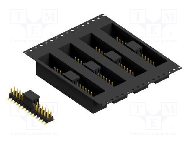Connector: pin strips; pin header; male; PIN: 28; 2.54mm; SMT; 2x14