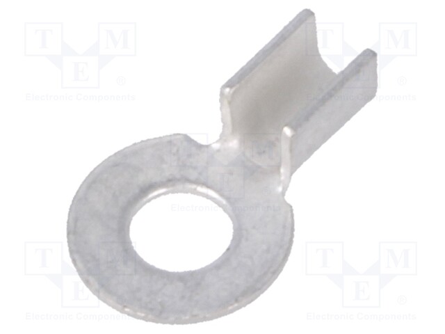 Ring terminal; M2; crimped; for cable; non-insulated