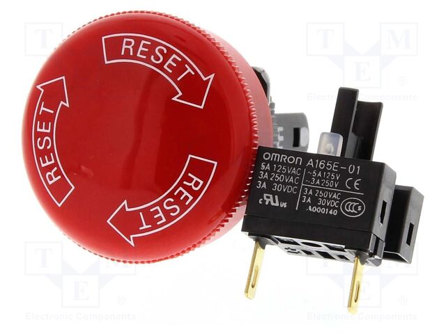 Switch: emergency stop; NC x3; IP65; Ø30mm