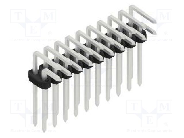 Connector: pin strips; pin header; male; PIN: 20; 2mm; THT; 2x10