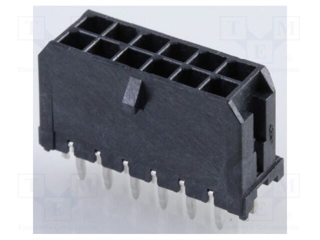 Microfit 3.0 Vert PTH /clip DR Tin 12Ckt