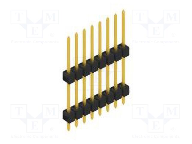 Connector: pin strips; pin header; male; PIN: 8; 2.54mm; THT; 1x8