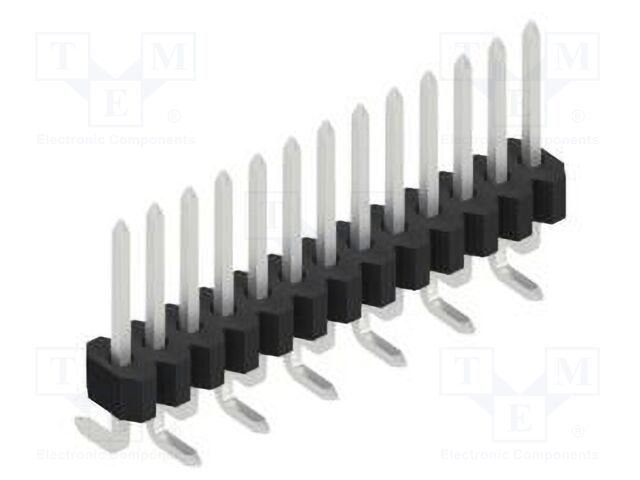 Connector: pin strips; pin header; male; PIN: 13; 1.27mm; SMT; 1x13
