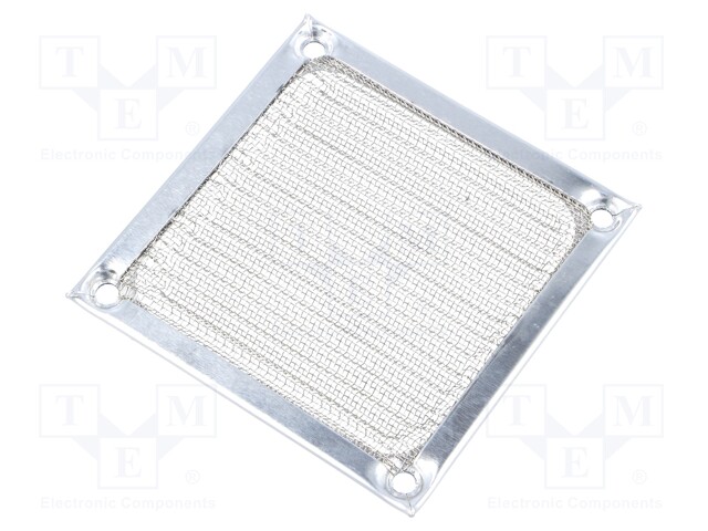 Guard; with EMI shielding; 80x80mm; Mat: metal; Mounting: screw