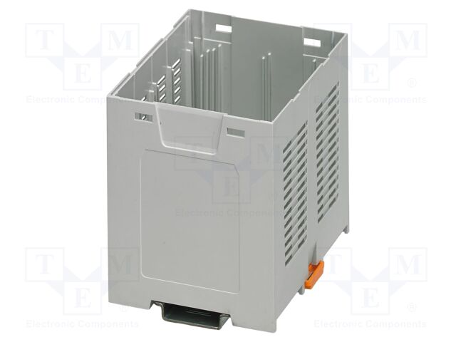 Enclosure base; grey; UL94V-0; EH 90; for DIN rail mounting