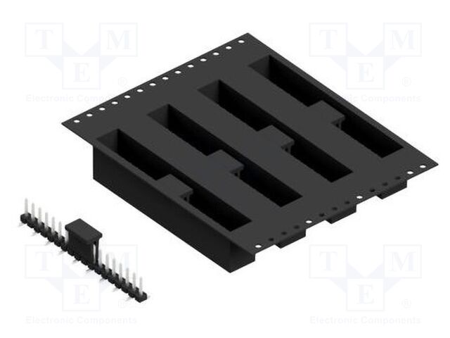 Connector: pin strips; pin header; male; PIN: 18; 2.54mm; SMT; 1x18