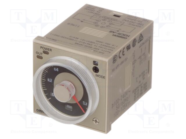 Timer; 0,05s÷300h; transistor; 24÷48VAC; 12÷48VDC; H3CR-A; PIN: 8