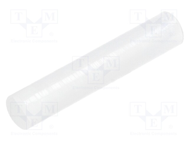 Spacer sleeve; LED; Øout: 4mm; ØLED: 3mm; L: 21.5mm; natural; UL94V-2