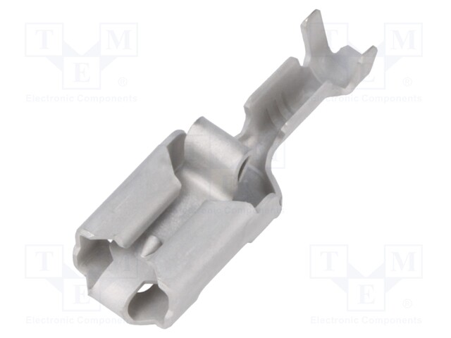 Terminal: flat; 6.3mm; 0.8mm; female; 0.5÷1.5mm2; crimped; straight