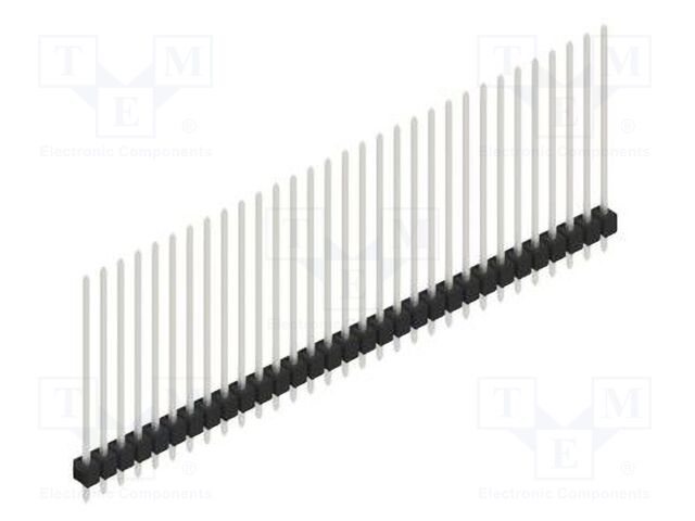 Connector: pin strips; pin header; male; PIN: 31; 2.54mm; THT; 1x31
